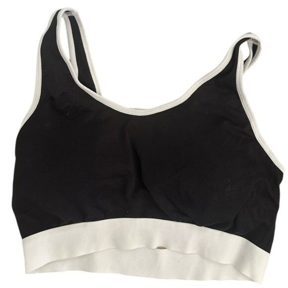 Black & White Sports Bra Bralette Activewear Top Comfortable Everyday Wear